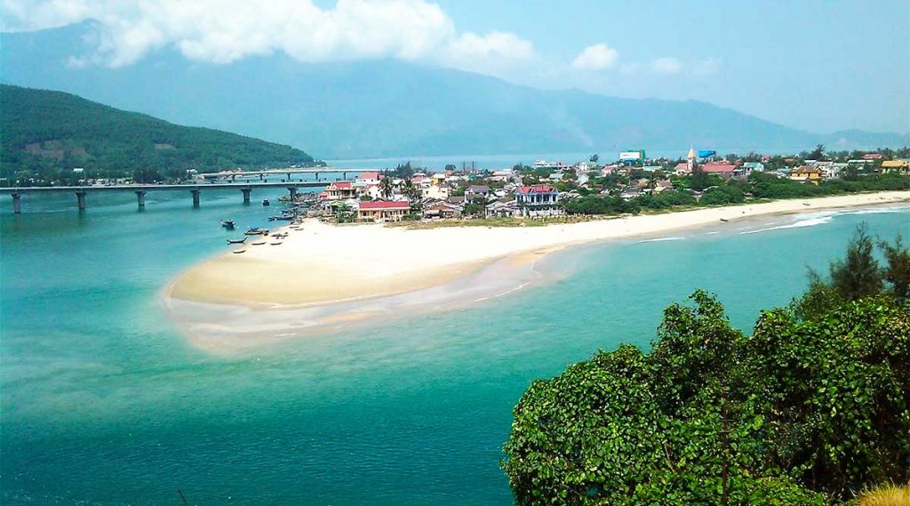 Lang Co beach, Hue strand in Vietnam