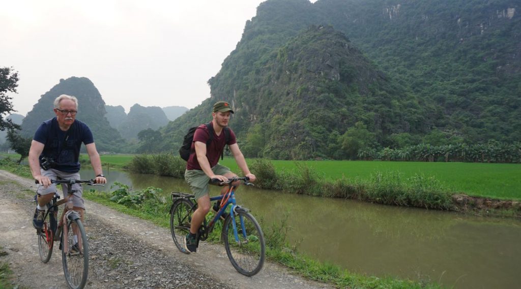fietsen in Ninh Binh
