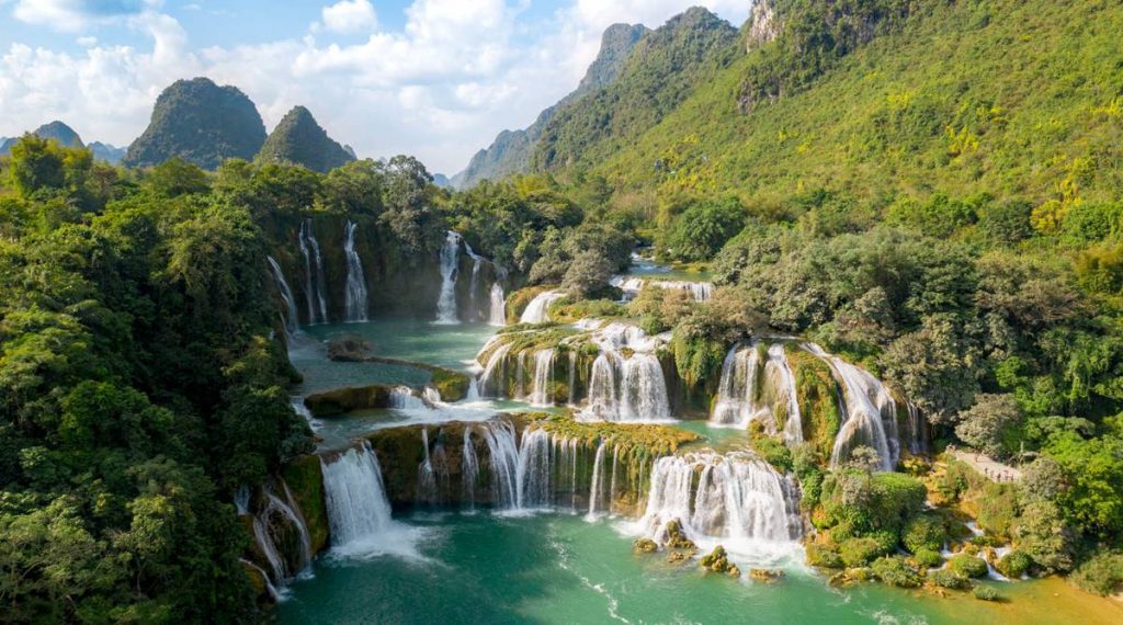 Ban Gioc waterval in Vietnam