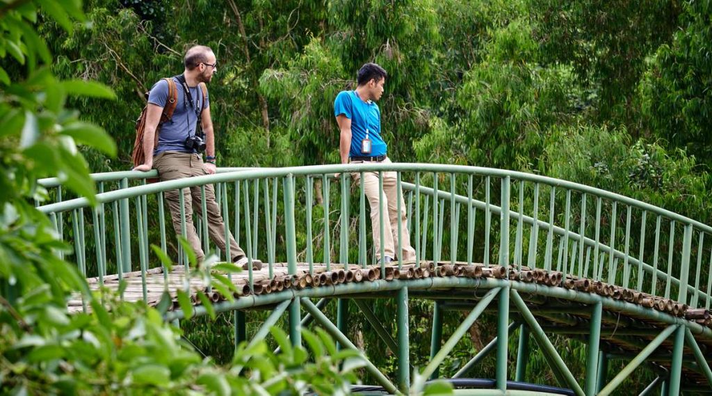 wandelen in Thung Nham Bird Park