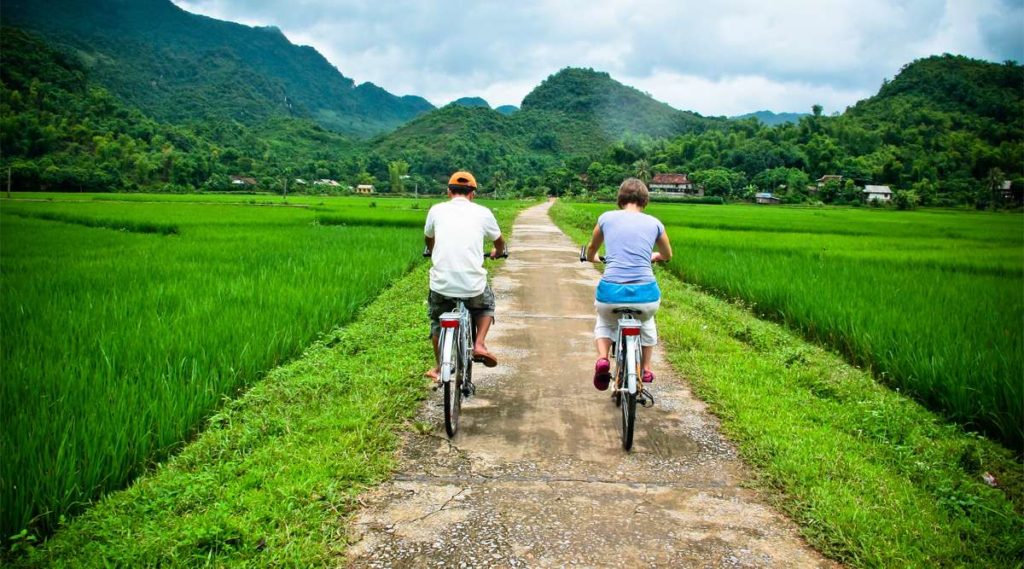 fietsen in Mai Chau