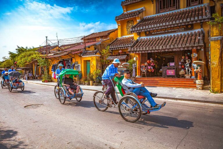 cyclo tocht door Hoi An