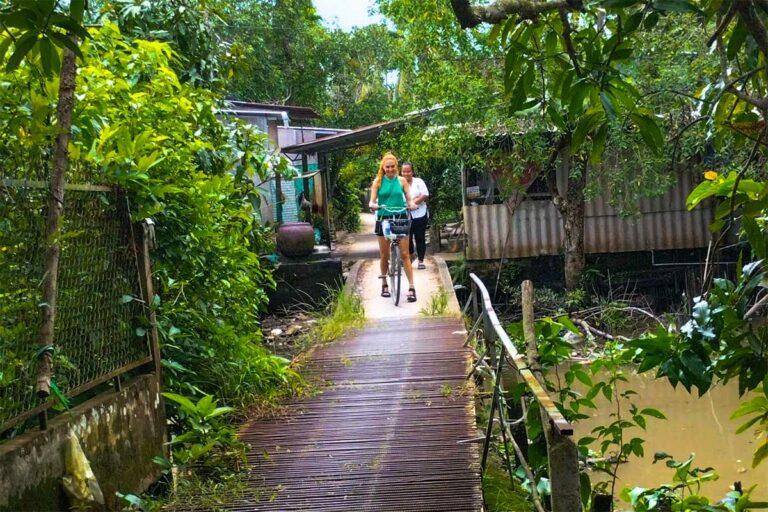 Fietsen in Can Tho in de Mekong Depta