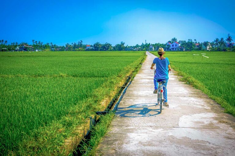 fietsen door het platteland van Hoi An