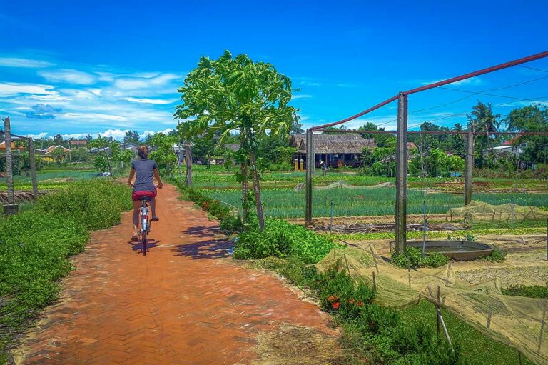 fietsen door het platteland van Hoi An