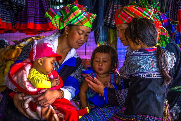 Flower Hmong ethnische minderheden in Sapa