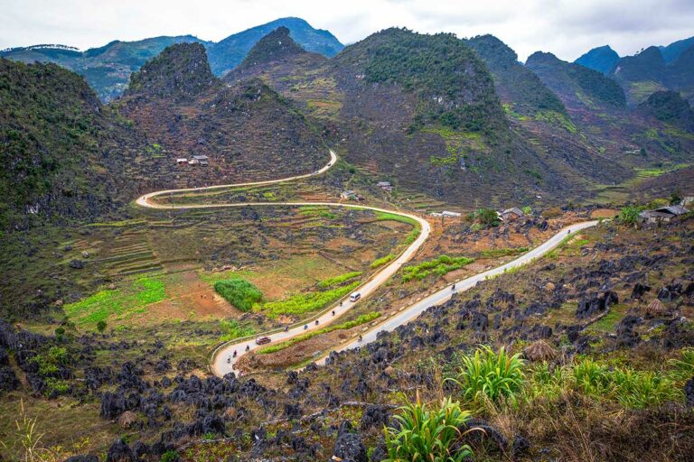 Ha Giang M uitzichtpunt in Meo Vac district