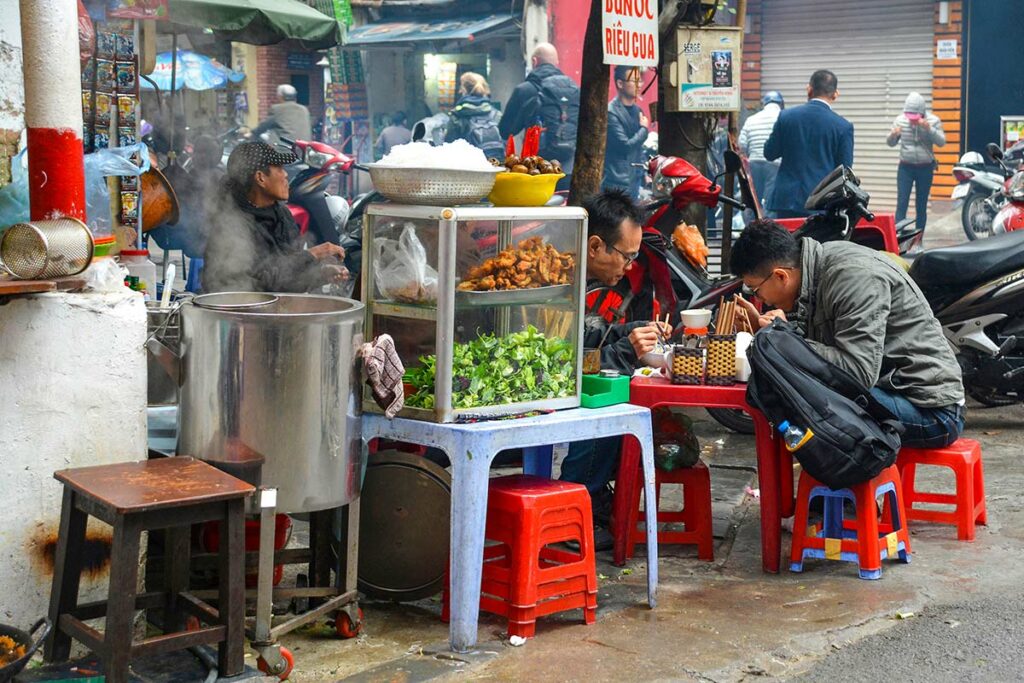 street food in Hanoi