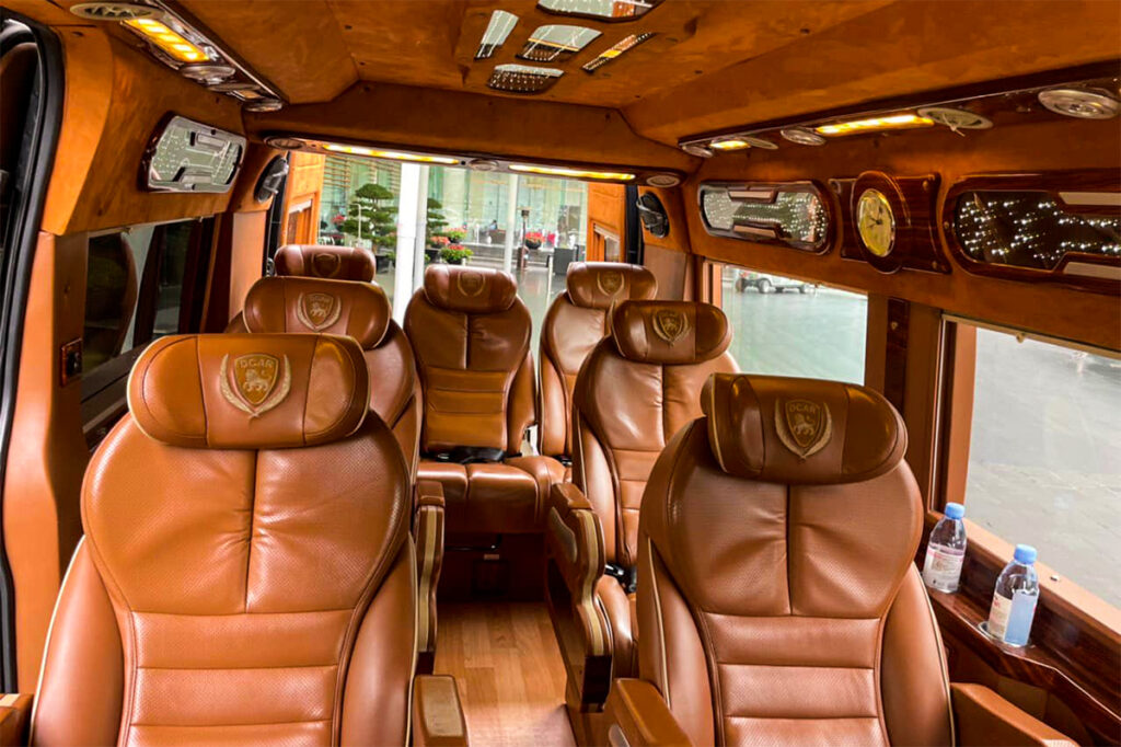 Limousine bus in Vietnam