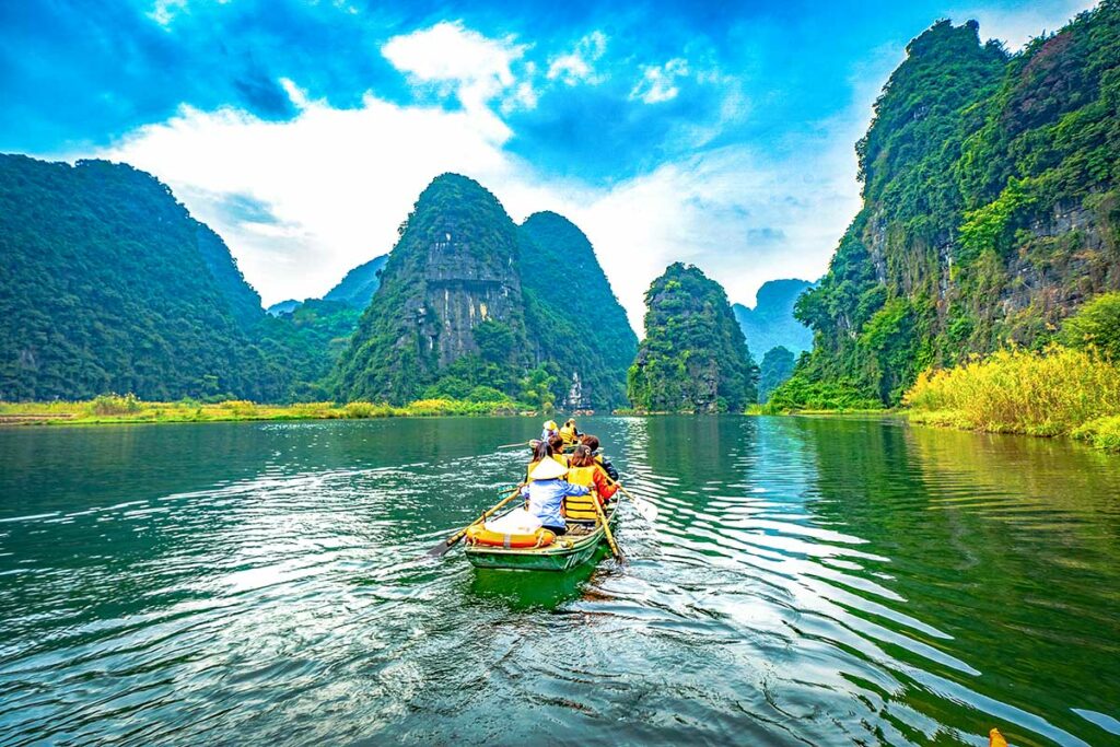 Trang An boottocht in Ninh Binh