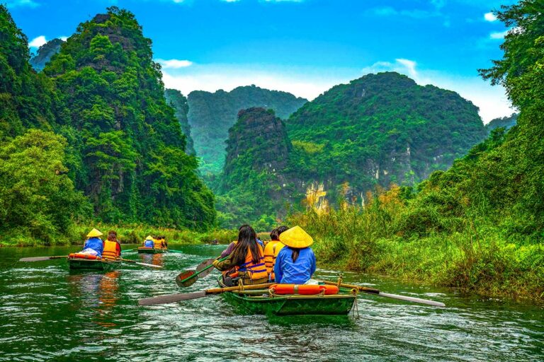 Trang An boottocht in Ninh Binh