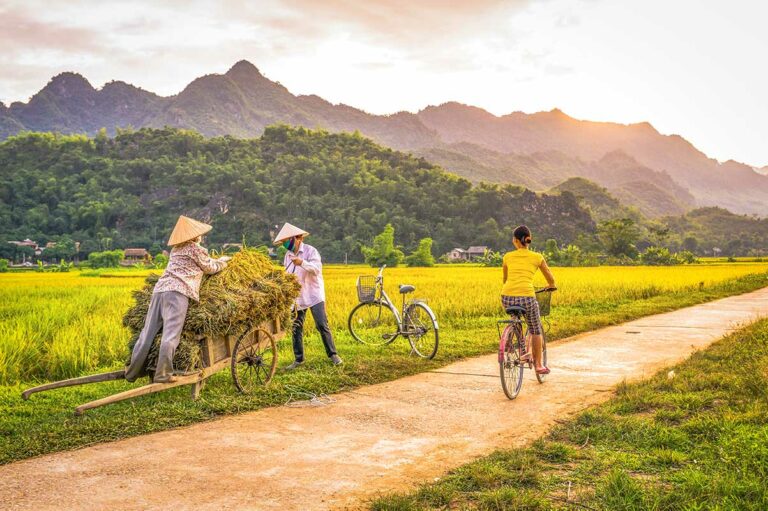 fietsen in Mai Chau