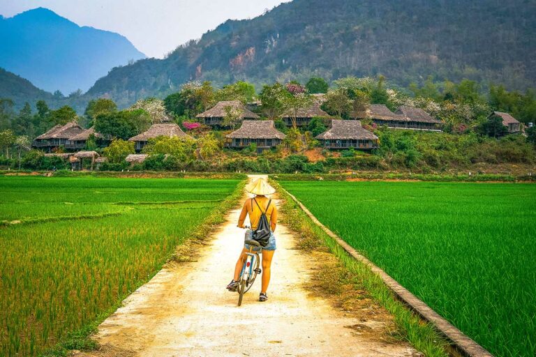 fietsen in Mai Chau