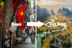 van Hanoi naar Cao Bang