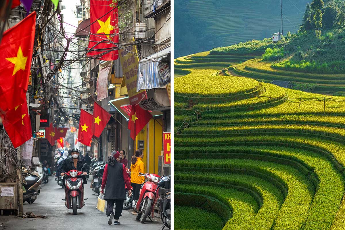 van Hanoi naar Mu Cang Chai