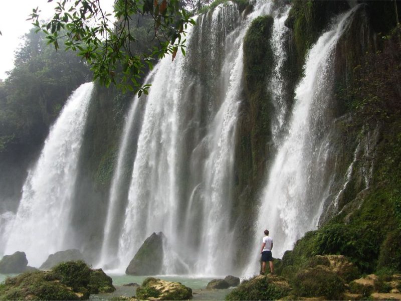 Ban Gioc waterval in Cao Bang Noord Vietnam