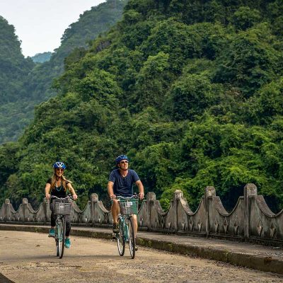 fietsen op Cat Ba eiland
