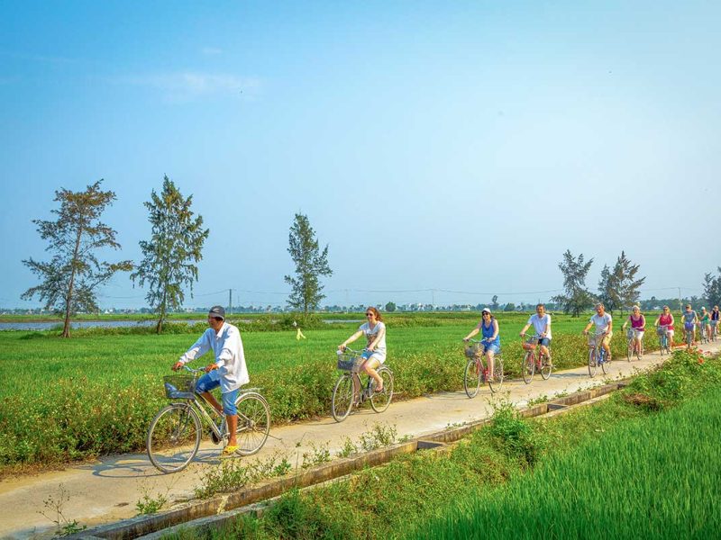 fietsen door het platteland van Hoi An