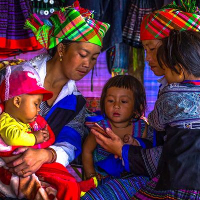 Flower Hmong ethnische minderheden in Sapa