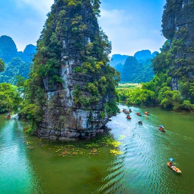Trang An boottocht in Ninh Binh