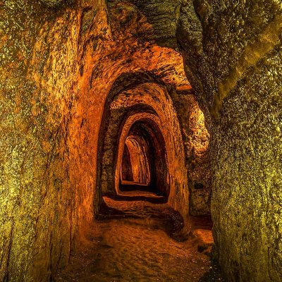 Vinh Moc Tunnels in de DMZ van Vietnam